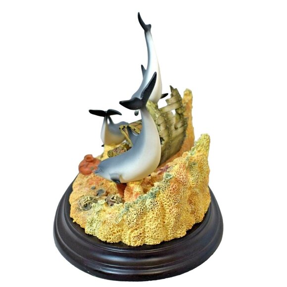 Lenox Treasures of the Deep Dolphin Seabed Large Vintage Figurine 2002 - Picture 6 of 9